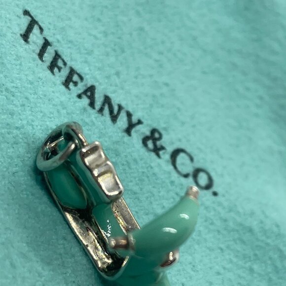 Tiffany & Co. Vintage Sterling Silver Blue Enamel Vespa Scooter Charm - Picture 12 of 16